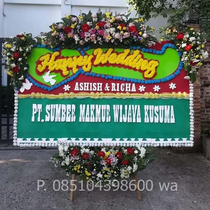 bunga-papan-wedding-016 - Toko Bunga Bojonegoro, florist bojonegoro, bunga papan bojonegoro, karangan bunga bojonegoro, online 24 jam, bunga ucapan benner digital